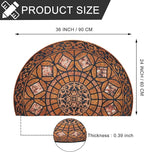 CHICHIC Entrance Door Mat Large 24 x 36 Inch Entry Way Doormat Front Door Rugs Outdoors Heavy Duty Welcome Mat Non Slip Rubber Back Low Profile for Garage, Patio, High Traffic Area, Orange