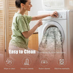 3' x 5 ' Washable Area Rug - Low Pile Soft Vintage Indoor Rug for Living, Dining or Bedroom - Lightweight Carpet with Non-Slip Backing - Foldable for Easy Placement, Blackish