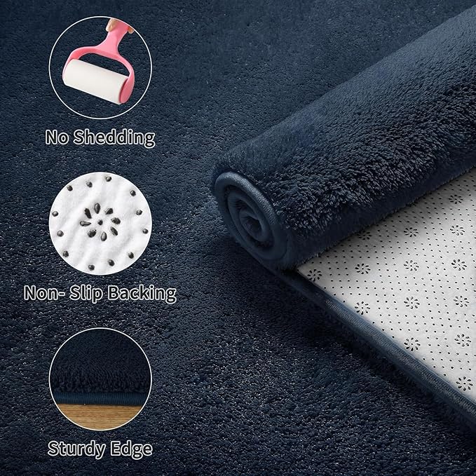 Sour Lemon 5x7 Area Rugs for Living Room, Soft Large Area Rug Fluffy Rugs for Bedroom，Machine Washable Area Rug Non Slip Carpet Rug for Living Room Playroom Kids Room Home Decor