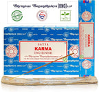 Satya Karma Incense Sticks, Satya Bng (Bangalore) Insenses 15gmx12 Pack with Raajsee Incense Holder Bundle, Satya Nagchampa Natural Incense