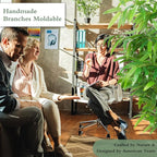 Artificial Bamboo Tree, 6 FT Fake Tree, Faux Silk Plant with Pot, Fake Plants for Home Office Indoor Outdoor Decor, 7 Natural Bamboo Trunks