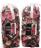 Qingbei Rina Pink Potpourri Bags,Rose Scented Potpourri Dried Flowers, Decorative Bowl Vase Fillers,Home Fragrance Sachet,2 Bags-8.4oz