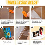 6 Pack Acrylic Magnetic Picture Frames 3x5, Refrigerator and Desktop Photo Frames Combine, Vertical and Horizontal Clear Display for Desk/Fridge for Home/Party/Wedding