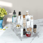 Acrylic Risers Display Stands 3pcs, Rectangular Dessert Table Display Set, Clear Display Shelf for Funko Pop, Collectibles, Retails, Shoes, Plants, Home Decors, Decoration - 7.5''x8''x8.5''