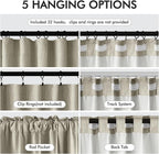 MIULEE 100% Blackout Curtains 120 Inch Long 2 Panels Set for Bedroom, Thick Luxury Faux Linen Black Out Curtain Room Darkening Back Tab Pleat Window Textured Drapes with Hooks for Living Room, Oatmeal