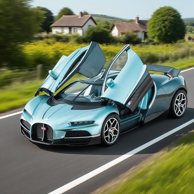 Car Toys for Boys 1 32 Diecast Cars Collectibles Car Model Kit,Metal Toy Car for Boys and Girls,Pull Back Cars with Lights and Sounds,Cars for Kids Ages 3-5（Blue）