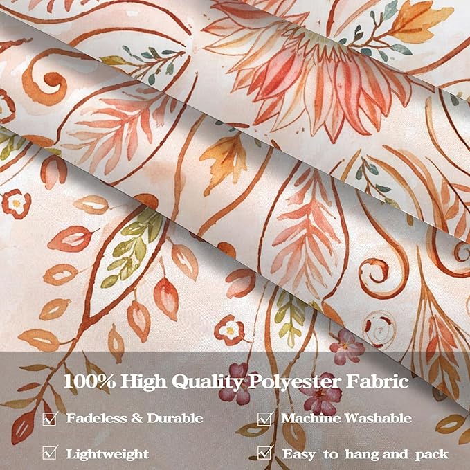 Lunerfex Floral Mandala Tapestry Boho Tapestry for Bedroom Orange Tapestries Wall Hanging Living Room Wall Art and Home Decor 70x90