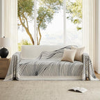 Boho Couch Cover Washable Sectional Couch Covers for Dogs Reversible Sofa Slipcover for 2 or 3 Cushion Couch Pet Friendly Furniture Protector (1# Heise, 71" x 118")