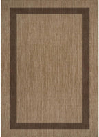 CAMILSON Outdoor Rug 5x7 - Modern Outside Rugs for Patios Porches Waterproof Durable Washable Non-Shedding, Easy-to-Clean Indoor Outdoor Area Carpet (5 x 7, Bordered - Jute)