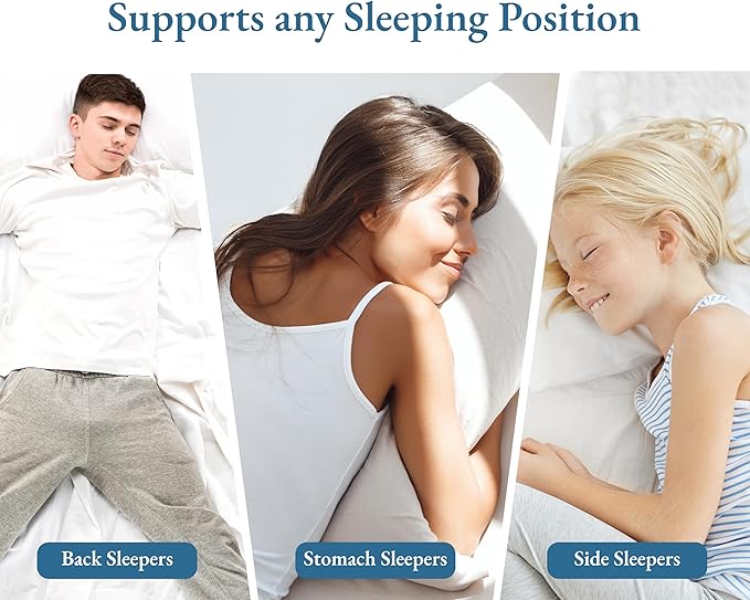 California Design Den 2-Pack Bed Pillows Standard Size Set of 2 for Sleeping, Cooling Luxury Hotel Pillows, for Back, Stomach or Side Sleepers