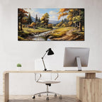 Natural Landscape Pictures for Living Room Wall Decoration,Large Farmhouse Wall Decor Office Canvas Wall Art 29 x 59 Inch