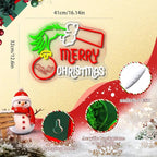 WLHOPE Merry Christmas Neon Sign Neon Signs For Wall Decor The Grinch Christmas Decor Grinch Lights Led Lights For Bar Party Room Shop Bedroom Gifts USB Powered 12.6x16.14in