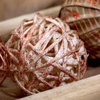 ANDALUCA Decorative Vase Filler Bag with Orbs, Balls (Rustic Copper)