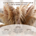 40" inch 11 Stems Natural Pampas Grass Tall Decor,Pompas Grass,Large Brown Tall Pampas Grass for Floor Vase,Wedding Decorations,Party,Boho Home Decor,and Creating a Boho Ambiance