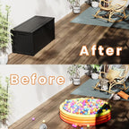 180 Gallon Double-Wall Resin Deck Box - Lockable Waterproof Outdoor Storage Box, 1000lbs Capacity & Doubles as Seating for Patio Furniture, Garden Tools, Pool Accessoriess (Black)