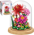 Flower Bouquet Building Kit Flowers Botanical Collection DIY Plants Bonsai Tree Friends Sets Adult Building Blocks Set Christmas New Year Birthday Gift for Girls Mom Women Girlfriend(Roses)