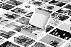 Y2K BOO Black and White Wall Collage Kit - 100 Trendy Monochrome Aesthetic Photos for Sophisticated Spaces, Perfect Room Decor for Teens, 4"x6" Vintage Wall Art for Dorms