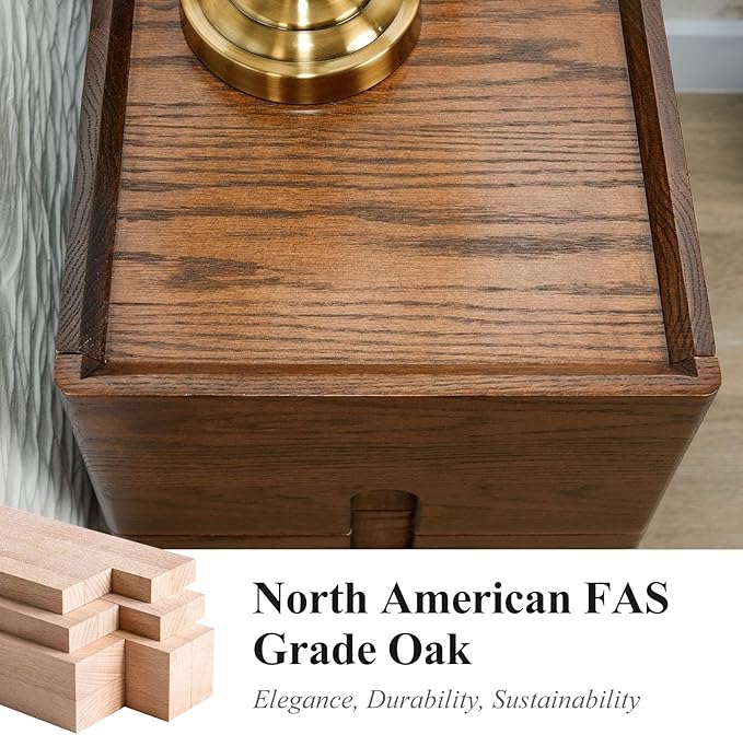 Narrow Nightstand, Mid Century Modern Nightstand, Solid Wood Bedside Table, Side Table witn Drawers (Walnut, 11.81inches)