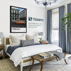 24x36 Poster Frame 3 Pack - Black Woodgrain, Solid Wood Picture Frame, Wall Gallery Frame - Wall Hanging