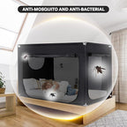Bed Canopy Portable Blackout Bed Tent Privacy Tent for Adult Indoor Sleeping with 3 Doors, Storage Bag