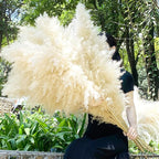 40" 22PCS Dried Pampas Grass Decor Tall,Large Natural Beige pompas Grass Tall Pampas Grass for Floor Vase,Wedding,Party,Farmhouse,Boho Home Decor,and Creating a Bohemian Ambiance