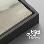 SIGNWIN Framed Canvas Print Wall Art Soft Neutral Cloudscape Minimalist Sky Photography Modern Art Minimalist Black and White for Living Room, Bedroom, Office - 16"x24"x3 Black