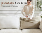 102.6" Luxury Modular Sleeper Sofa Bed 6 Seat Reversible Sectional Couch Deep Seat with Storage Chaises Removable Cover for Living Room, Apartment - Chenille Beige