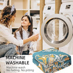 Boho Throw Blanket for Bed - 100% Pure Cotton Ultra Soft Rustic Quilt - Farmhouse Decor Bed Blankets, All Season Rustic Throw for Sofa Couch Chair(60"×80", Boho Floral)