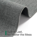 LUMI Ultra Thin Door Mat for Entryway,32"x48" Low Profile Non Slip Rubber Backing Indoor Doormat, Easy Clean Welcome Entrance Mat for Inside House, Patio, Greenish Grey