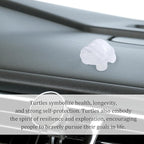 QINJIEJIE Clear Quartz Crystal Travel Turtle Figurines Healing Crystals Best Travel Gifts for Women Men Travelers Sea Turtle Lovers Office Desk Decor Good Luck Gifts for Traveling Abroad