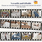 PHF 100% Cotton Waffle Weave Blanket Queen Size, Soft Lightweight Breathable Cozy Summer Blankets for Bed, Luxury Aesthetic Woven Bedding for Home Decor, 90"x90", Grape Purple