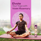 Satya Violet Rosemary Incense Sticks 180 gm (15GM X 12 Pack) from Satya Sai Baba Nag Champa and Raajsee Incense Sticks Holder Bundle, Free from Chemicals,Natural Insenses