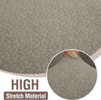 HDCAXKJ Sectional Couch Cover L Shape Stretch Sofa Covers Washable Jacquard Corner Couch Slipcover Non Slip Sectional Slip Cover U Shaped Furniture Protector for Pets Dogs (Light Khaki, Large)