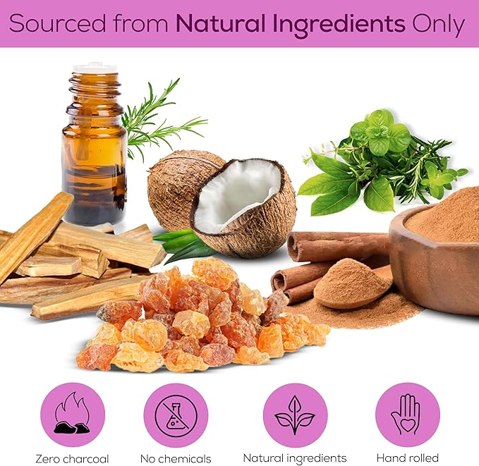 Satya Violet Rosemary Incense Sticks 180 gm (15GM X 12 Pack) from Satya Sai Baba Nag Champa and Raajsee Incense Sticks Holder Bundle, Free from Chemicals,Natural Insenses