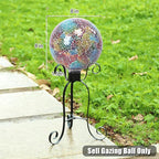VCUTEKA Gazing Ball, 8" Glass Gazing Balls Sphere for Garden Lawn Outdoor Ornament Yard Decorative