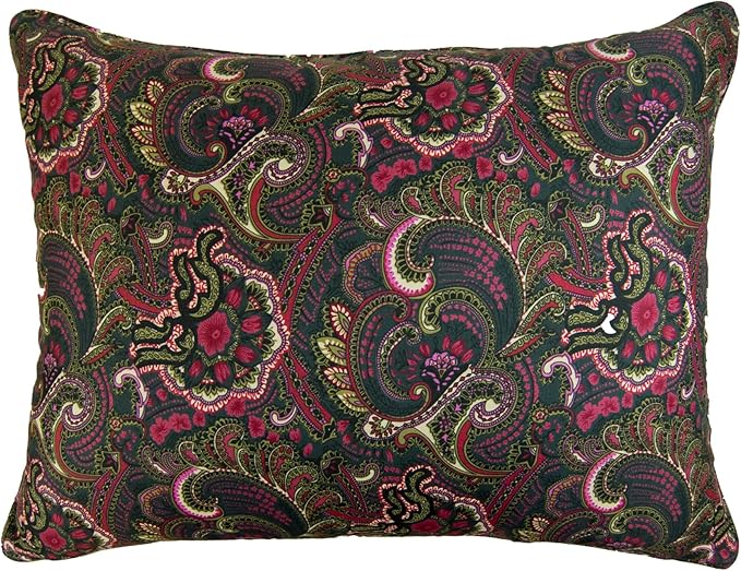 Donna Sharp Contemporary Polyester Quilt Bedding Set with Spice Postage Stamp Design - 2-Piece Twin Size Quilt Set - Includes Quilt and One Pillow Shams - Perfect for Any Decor