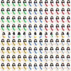 100 PCS Little Jesus Figures, Mini Jesus Figurines in Bulk, Tiny Pocket Rubber Jesus Love You Figure for Religious Party Favors, Sunday School, Baptism Gift, Easter Egg Stuffers (100)