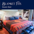 Beacon Blankets Southwestern Chief Henry Native American Design Throw - 90" x 90" Blanket Only - Premium Plush Blanket Can be Used for Queen or King Size Bed