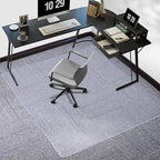 Tydle Chair Mat for Carpet, 60" x 50" Chair Mat for Carpeted Floors, Non-Slip Computer Under Desk Plastic Floor Mat for Work Gaming Chairs, Heavy Duty Carpeted Floor Protector for Home Office (Clear)