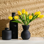 Ceramic Flower Vase, Small Vase for Centerpieces, Modern Vases for Home Decor- 3 Pcs