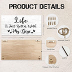 Gigi Gifts Picture Frame Photo Holder for Wall, Birthday Gifts for Nana Grandma, Thank You Grandmother Gift from Grandchildren Grandkids Hanging Photo Display