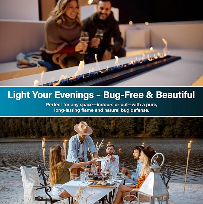 Firefly Kosher Odorless Paraffin Lamp Oil - Smokeless, Virtually Odorless, Long-Lasting - 5 Gallons