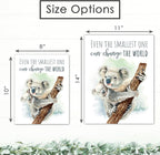 Koala Parent and Child Wall Art Print - Unframed - 11x14 | Inspirational Quote - Motivational Wall Art - Nursery Decor for Boys Room or Girls Room | Unisex Newborn Baby Gift