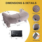 Inflatable Gaming Pillow for Lap Portable Reading Pillow Adjustable Lap Desk Pillow for Adult Student Reading Gaming Studying in Bed Couch Floor