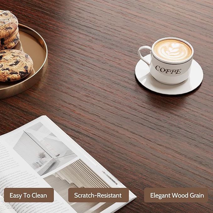 Farmhouse End Table with Drawer, 18" Large Side Table with Storage Cabinet and Acrylic Door, Wood Nightstand Bedside Table for Living Room, Bedroom (Espresso)