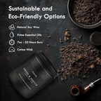 Scented Candles Set | Gifts for Men - 6Pack Candle Set - Masculine Candle, Soy Candles for Home Scented, Aromatherapy Gift - Fragrance of Smoke Vanilla/Leather/Mahogany/Tobacco/Oak/Amber Patchouli