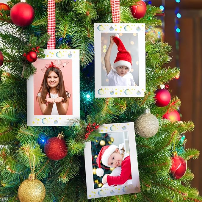 Juvale Picture Frames - 4x6 White Cardboard 50 Pack, Easel Back Tabletop - Paper Picture Frames for Crafts & DIY Decoration