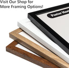 Poster Master Vintage Poster - Retro Minimalist Print - Gift for Artist, Housewarming - Flamingo, Line Drawing, Sketch, Abstract - Wall Decor for Living Room, Bedroom, 16x20 Black Framed