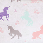 Amazon Basics Soft Easy-Wash Microfiber Kid's 2 Pieces Comforter and Pillow Sham Set, Animal Printed, Twin, Purple Unicorns