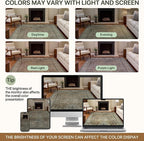 Runner Rug for Hallway Kitchen, 2x8 Machine Washable Runners Rug for Entryway, Soft Modern Boho Throw Rugs, Low Pile Floor Cover with Non Slip Backing, Distressed Light Greyish Sage Green